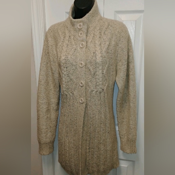 Backdrop oatmeal cardigan - Picture 1 of 9